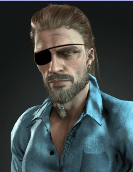 A 3D-generated modern-looking rapscallion with an eye patch.